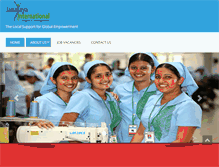 Tablet Screenshot of janajayainternational.com